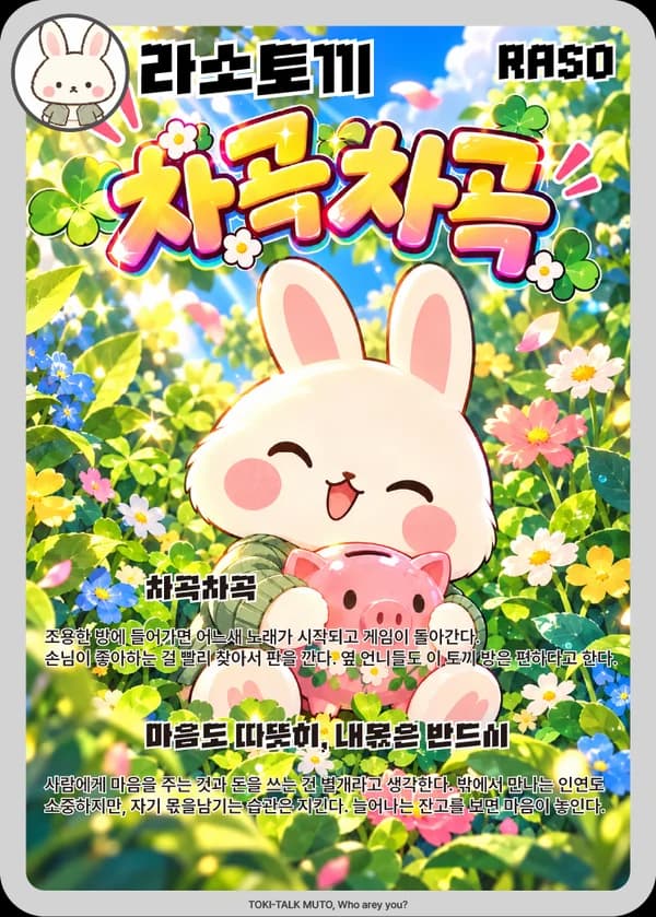 라소 무슨토끼 카드