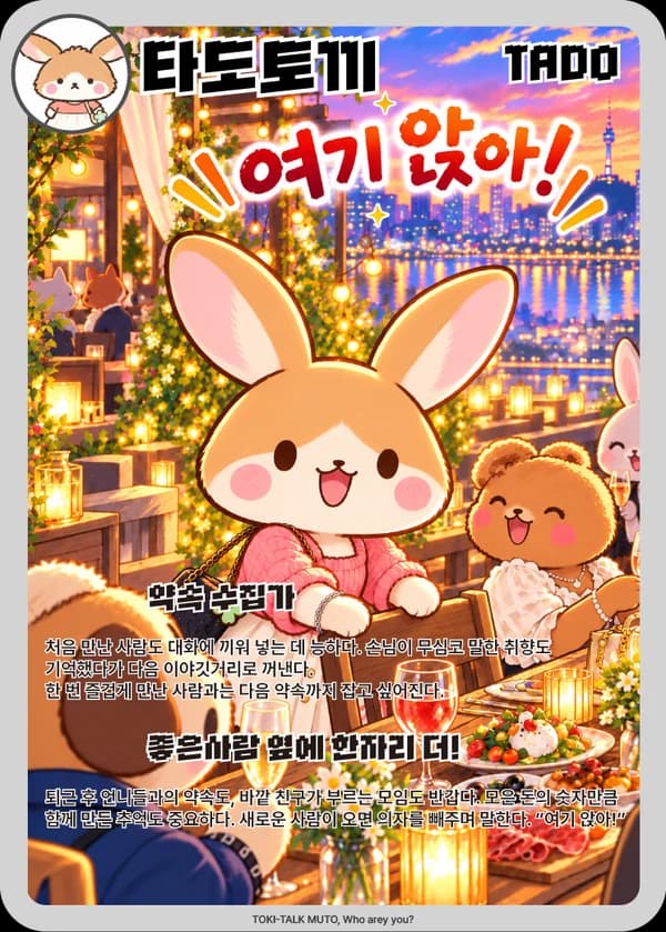 타도 무슨토끼 카드